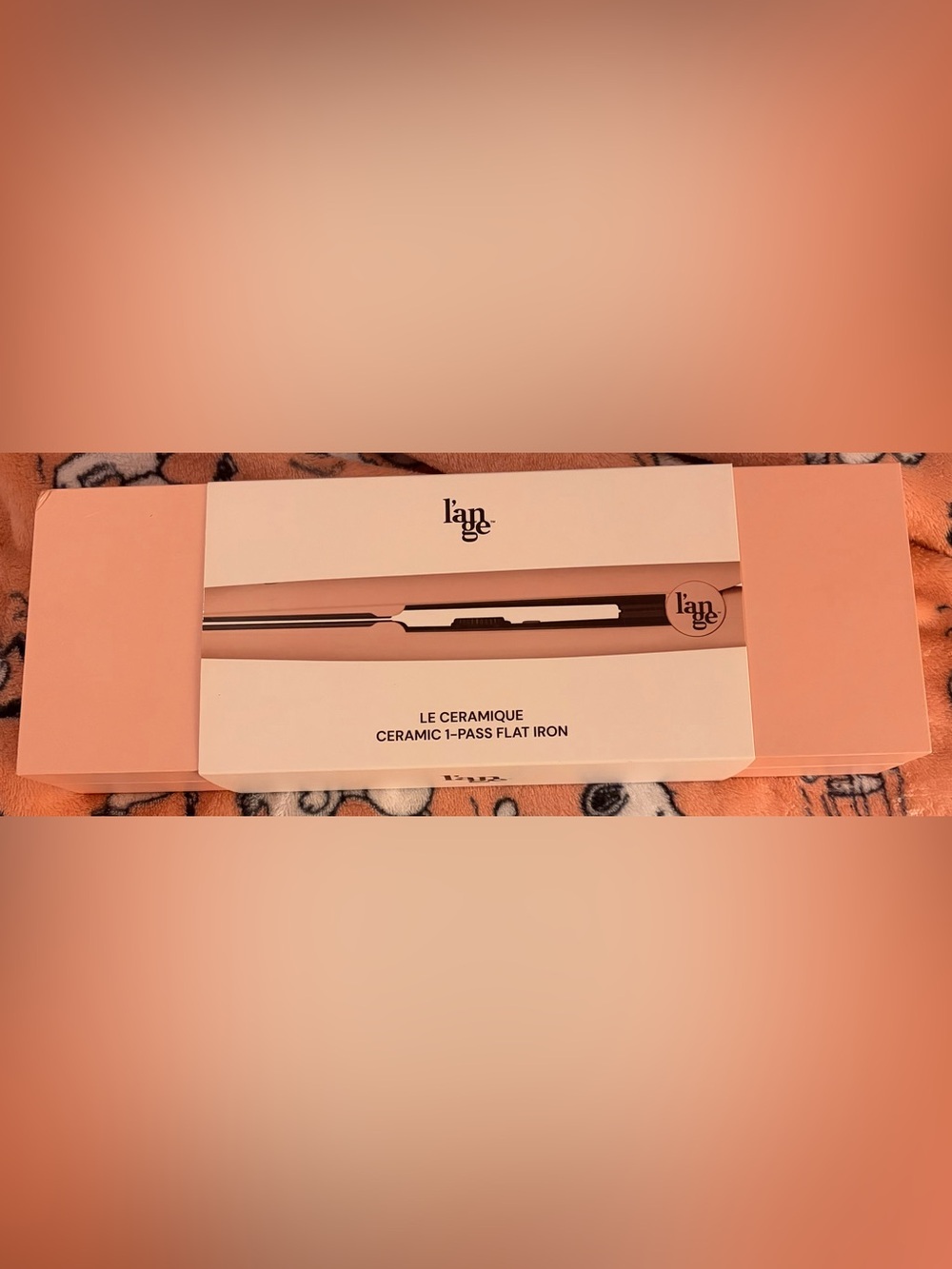 Lange Ceramic 1-Pass Flat Iron in Peach Pink